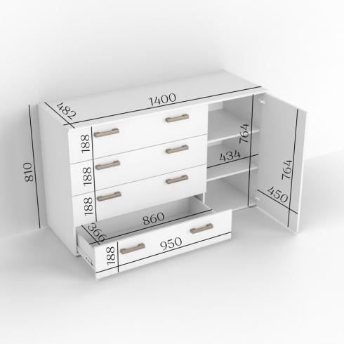 Комод ТКБ-365.8 венге foto 2