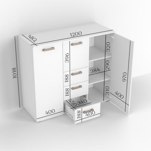 Комод ТКБ-371 антрацыт foto 2