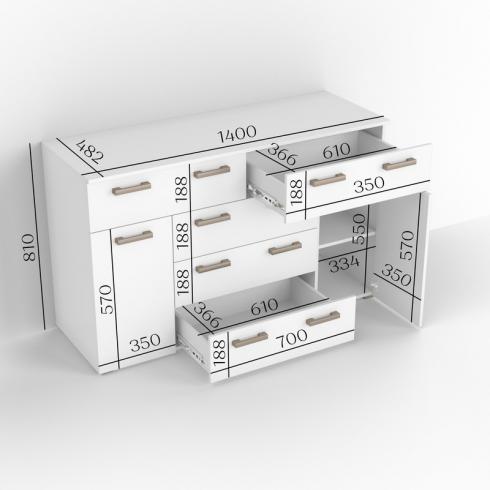 Комод ТКБ-377.1 кашемир foto 2