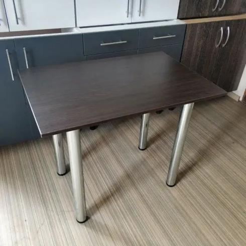 Стол кухонный К8 ножки хром Венге foto 2