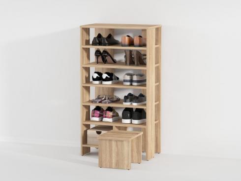Стеллаж под обувь А 79 дуб сонома