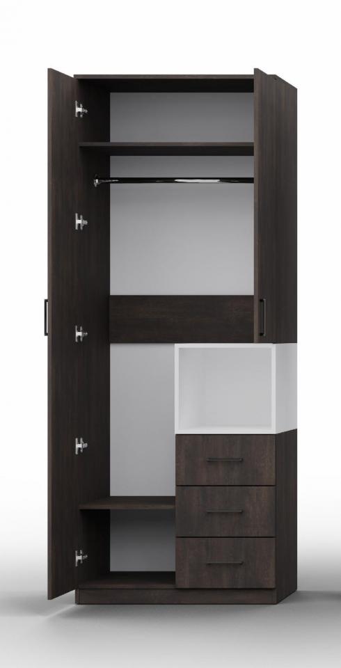 Шкаф для одежды Tetris Т-1 Антрацит 800/520/2100 foto 2