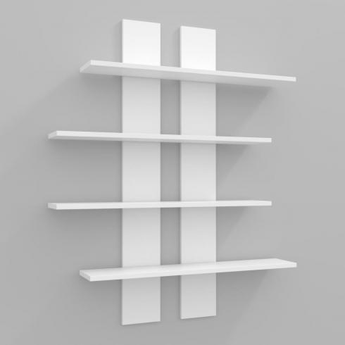 Полка навесная ПН-6, Белый, 910/160/1100