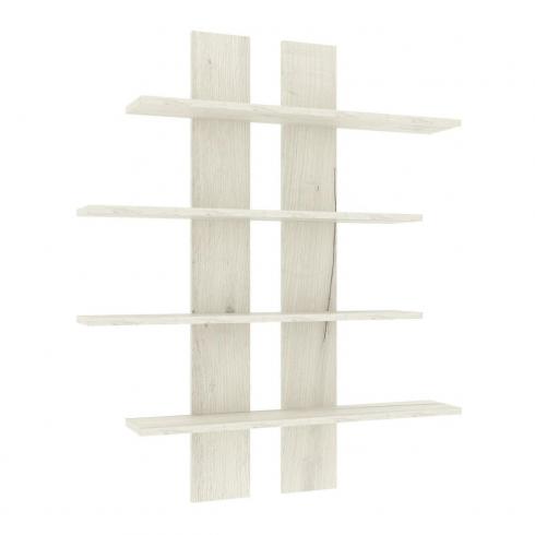 Полка навесная ПН-6, Дуб Крафт Білий, 910/160/1100