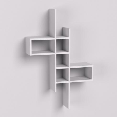 Полка навесная П-2, Белый, 630/180/960