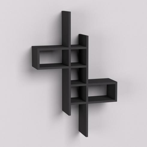 Полка навесная П-2, Антрацит, 630/180/960