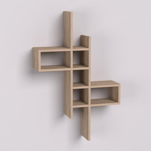 Полка навесная П-2, Дуб Сонома, 630/180/960