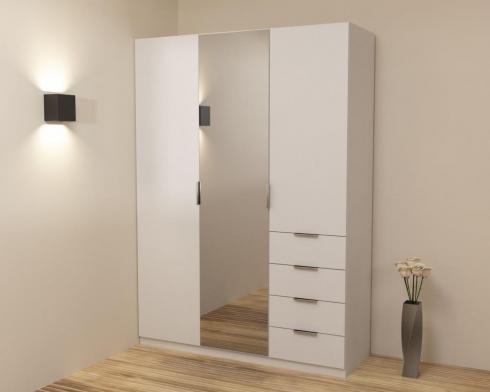 Шкаф Кристалл 2, Белый, 1500х520х2100