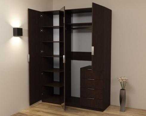 Шкаф Кристалл 2, Венге Магия, 1500х520х2100 foto 2