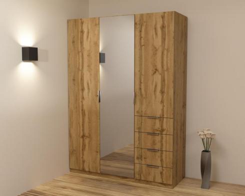 Шкаф Кристалл 2, Дуб Аппалачи, 1500х520х2100