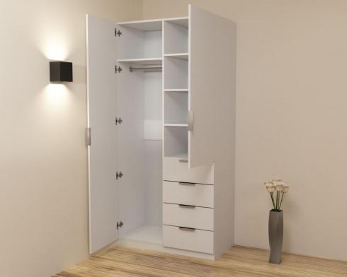 Шкаф Кристалл 1, Белый, 1000х520х2100 foto 2