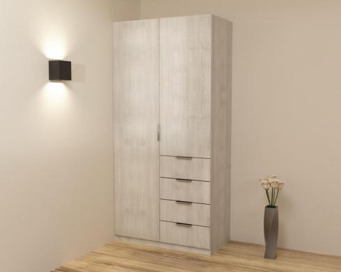 Шкаф Кристалл 1, Дуб Шамони Светлый, 1000х520х2100