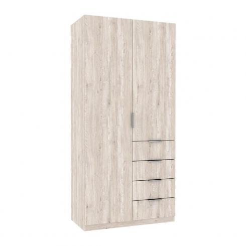 Шкаф Кристалл 1, Самоа Димчастий, 1000х520х2100