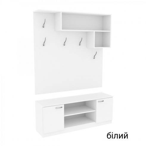 Прихожая ГКШ 10 1300мм Белый