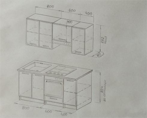 Кухня К-57 1,8м Чорный+Асфальт foto 2