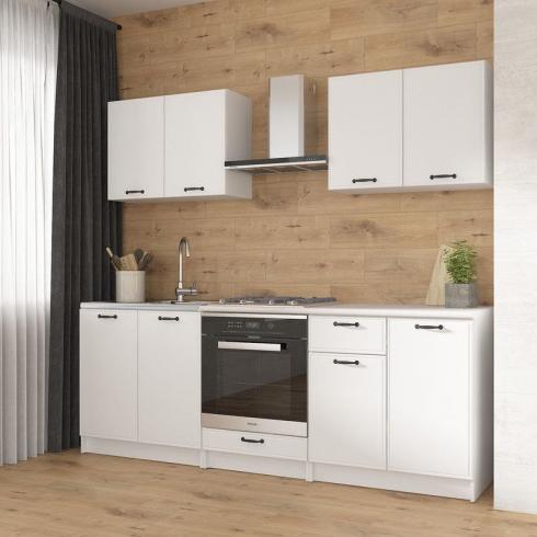 Кухня К-65 2.2м Белый