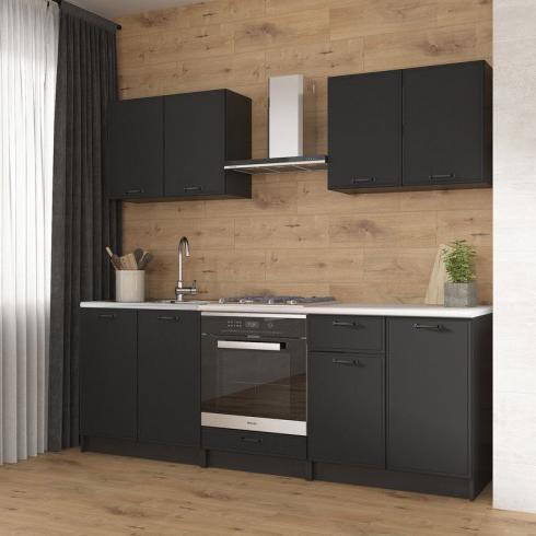 Кухня К-65 2.2м Чорный