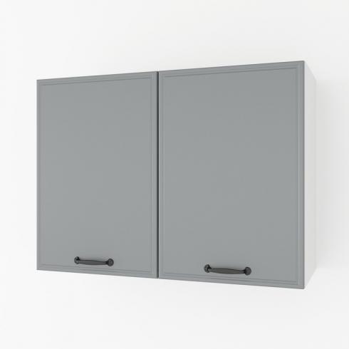 Шкаф навесной 800мм,под сушку К-61 Белый+Асфальт