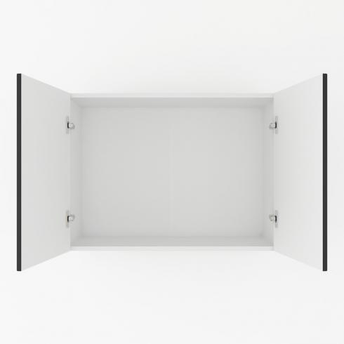 Шкаф навесной 800мм,под сушку К-61 Белый+Черный foto 2