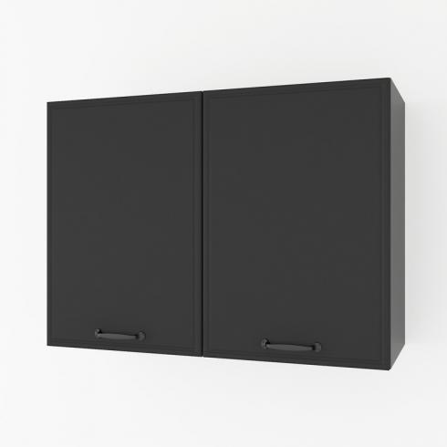 Шкаф навесной 800мм,под сушку К-61 Черный Матовый