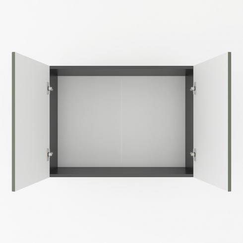 Шкаф навесной 800мм,под сушку К-61 Черный Матовый foto 2