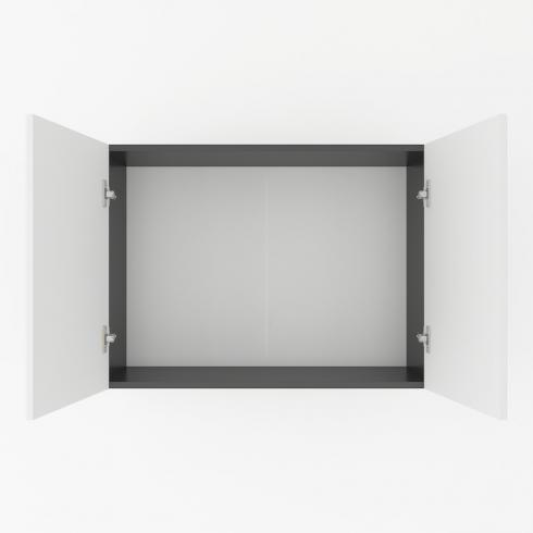 Шкаф навесной 800мм,под сушку К-61 Черный+Белый foto 2