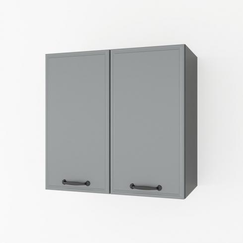 Шкаф навесной 800мм К-62 Черный+Асфальт