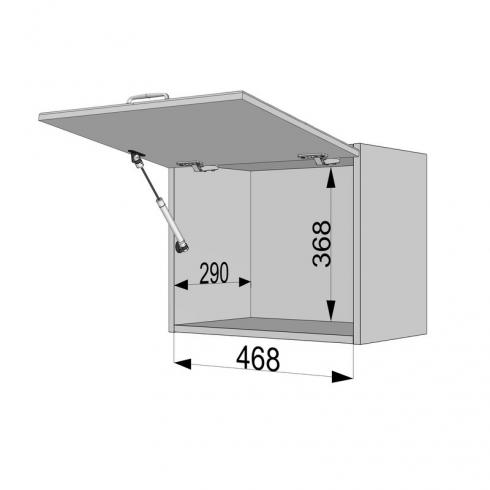 Шкаф навесной (вытяжка) 500мм К-59 Белый+Камуфляж foto 4