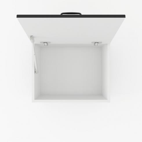 Шкаф навесной (вытяжка) 500мм К-59 Белый+Черный foto 2