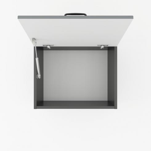 Шкаф навесной (вытяжка) 500мм К-59 Черный+Асфальт foto 2