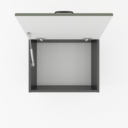 Шкаф навесной (вытяжка) 500мм К-59 Черный+Камуфляж foto 2