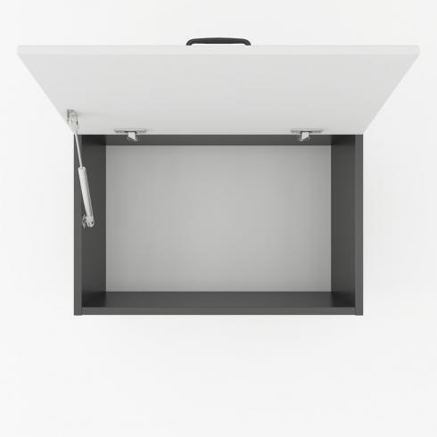 Шкаф навесной (вытяжка) 500мм К-59 Черный+Белый foto 2