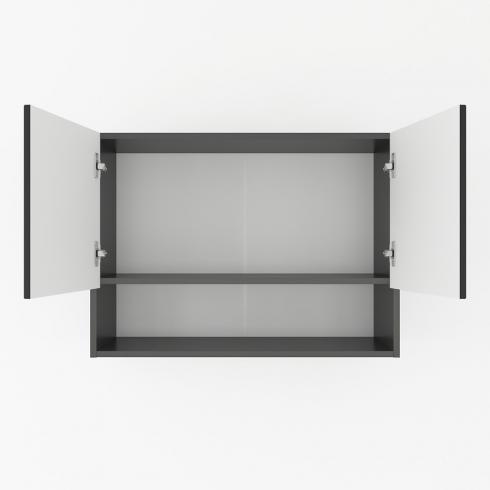 Шкаф навесной с нишей 800мм К-53 Черный foto 2