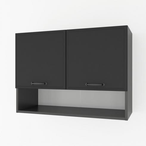 Шкаф навесной с нишей 800мм К-53 Черный