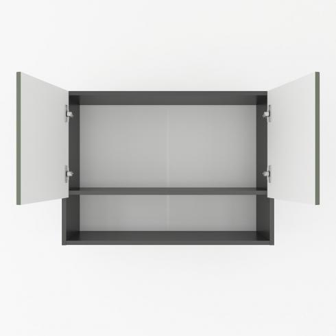 Шкаф навесной с нишей 800мм К-53 Черный+Камуфляж foto 2