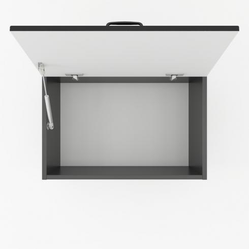 Шкаф навесной 600мм,вытяжка К-52 Чорный foto 2