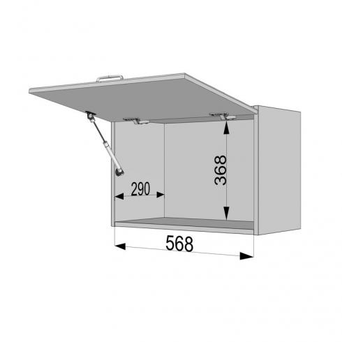 Шкаф навесной 600мм,вытяжка К-52 Чорный+Камуфляж foto 4