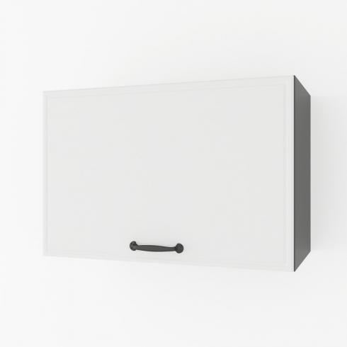 Шкаф навесной 600мм,вытяжка К-52 Чорный+Белый