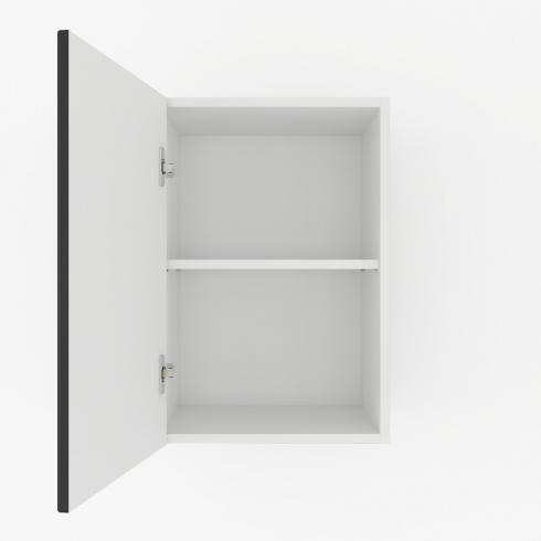 Шкаф навесной 400мм К-51 Белый+Чорный foto 2