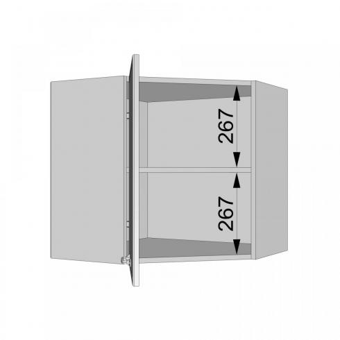 Шкаф навесной угловой К-73 foto 3