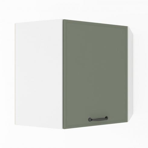 Шкаф навесной угловой К-73 Белый+Камуфляж