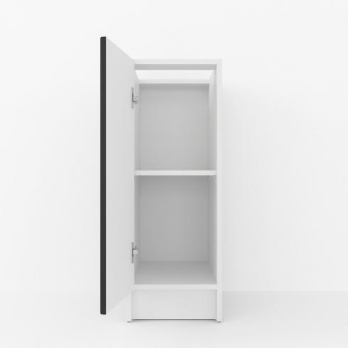 Тумба низ 300мм К-57(без столешницы)Белый+Черный foto 2