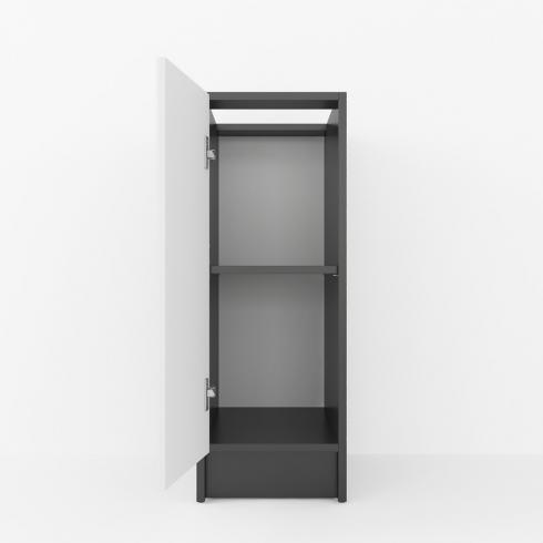 Тумба низ 300мм К-57(без столешницы) Черный+Белый foto 2