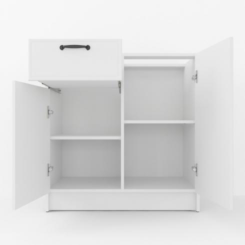 Тумба низ (комби) 800мм, К-65(без столешницы) Белый foto 2