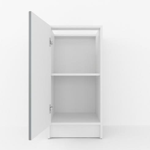 Тумба низ 400мм (без столешницы) К-64 Белый+Асфальт foto 2