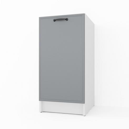 Тумба низ 400мм (без столешницы) К-64 Белый+Асфальт