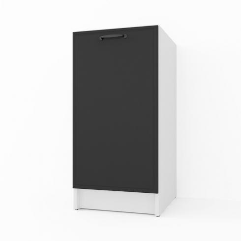 Тумба низ 400мм (без столешницы) К-64 Белый+Черный