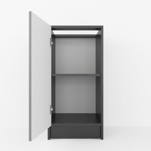 Тумба низ 400мм (без столешницы) К-64 Черный+Асфальт foto 2