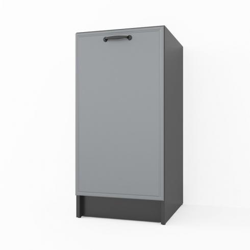 Тумба низ 400мм (без столешницы) К-64 Черный+Асфальт