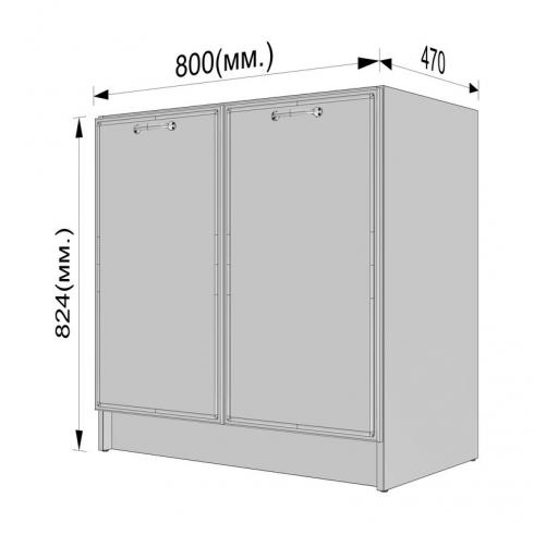 Тумба низ 800мм, К-66(без столешницы) foto 3